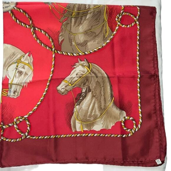 Hermes Vintage Brides Légères by Françoise Héron Silk Scarf 90cm Square Rare - Picture 12 of 15
